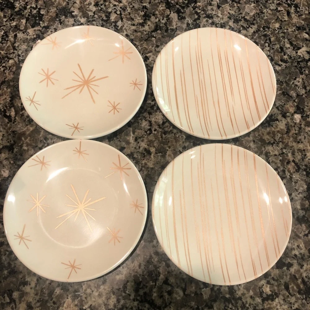 NIB Odeme Melamine Dessert Plates 6" Round - Picture 2 of 4